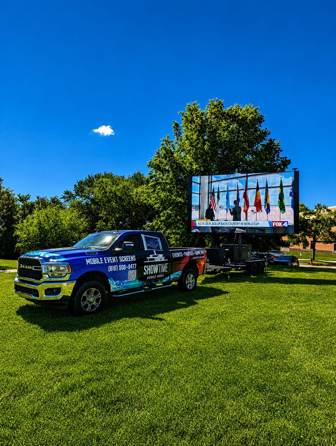 Showtime LED truck and mobile screen on-site